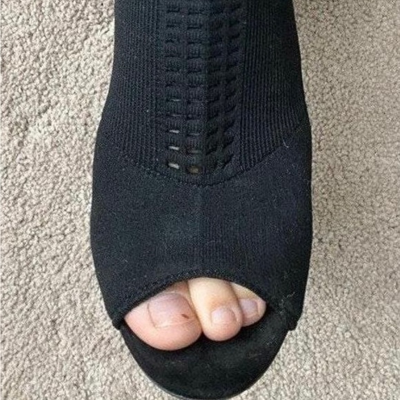 Mossimo Supply Co Open Toe Sock Heels - Picture 2 of 4